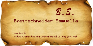 Brettschneider Samuella névjegykártya